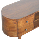 Williston Unique Rounded Media Unit by Lavishway | TV Units Cabinets-21529