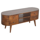 Williston Unique Rounded Media Unit by Lavishway | TV Units Cabinets-21525