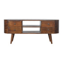 Williston Unique Rounded Media Unit by Lavishway | TV Units Cabinets-21526