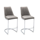Wilton Velvet Bar Stool in Pair by Lavishway | Bar Stools-23559