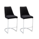 Wilton Velvet Bar Stool in Pair by Lavishway | Bar Stools-23564