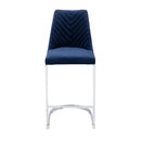 Wilton Velvet Bar Stool in Pair by Lavishway | Bar Stools-23571