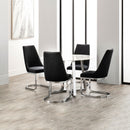 Wilton Velvet & Chrome Dining Chair Set of 2 by Lavishway | Dining Chairs-23534