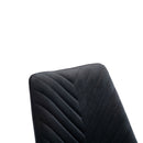 Wilton Velvet & Chrome Dining Chair Set of 2 by Lavishway | Dining Chairs-23539