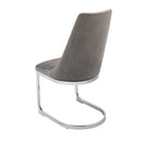 Wilton Velvet & Chrome Dining Chair Set of 2 by Lavishway | Dining Chairs-23548
