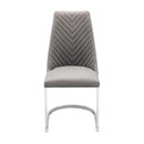 Wilton Velvet & Chrome Dining Chair Set of 2 by Lavishway | Dining Chairs-23547