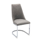 Wilton Velvet & Chrome Dining Chair Set of 2 by Lavishway | Dining Chairs-23546