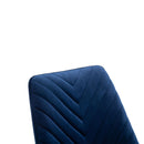 Wilton Velvet & Chrome Dining Chair Set of 2 by Lavishway | Dining Chairs-23544