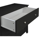 Florence Black Wooden 3 Drawer Chest by Lavishway | Chest Of Drawers-45499