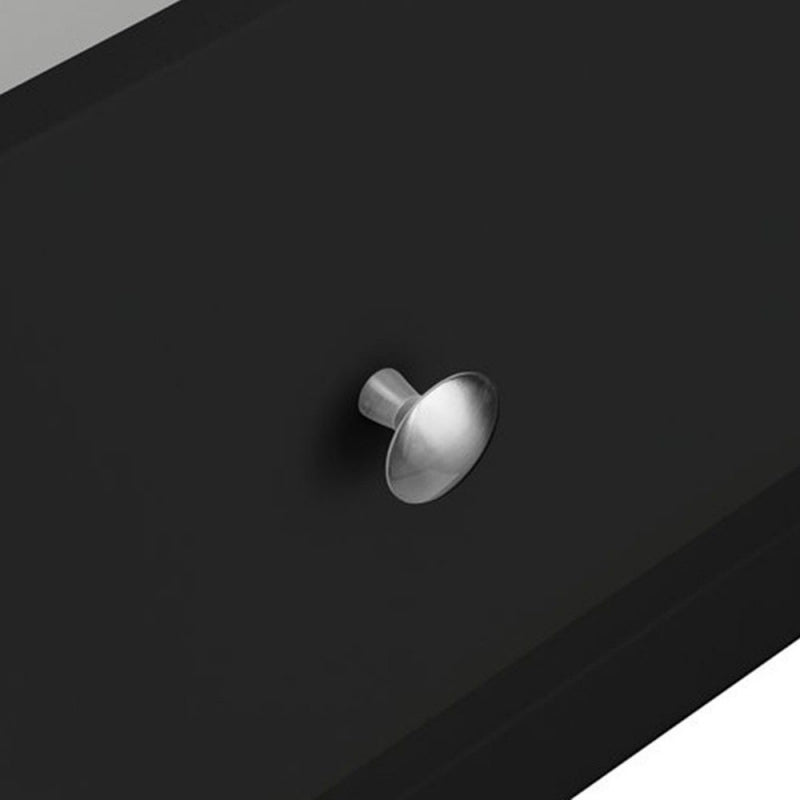 Florence Black Wooden 3 Drawer Chest by Lavishway | Chest Of Drawers-45500