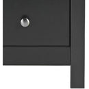 Florence Black Wooden 3 Drawer Chest by Lavishway | Chest Of Drawers-45501