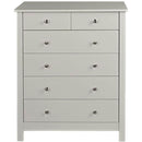 Florence Soft Grey Wooden Chest of Drawers by Lavishway | Chest Of Drawers-45476
