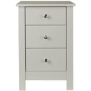 Florence  Soft Grey Bedside Cabinet by Lavishway | Bedside Tables-45508