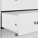 Florence Wooden White 2 Over 4 Drawers Chest by Lavishway | Chest Of Drawers-45488