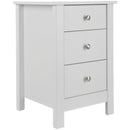 Florence White Bedside Cabinet by Lavishway | Bedside Tables-45521