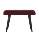 Seconique Wine Red Velvet Nordic Style Bench by Lavishway | Benches & Storage Benches-51842
