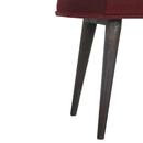 Seconique Wine Red Velvet Hallway Bench by Lavishway | Benches & Storage Benches-51822