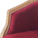 Seconique Wine Red Velvet Occasional Chair by Lavishway | Armchairs-51817