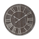 Nickel Detail Wooden Wall Clock by Lavishway | Wall Clocks-51532