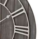 Nickel Detail Wooden Wall Clock by Lavishway | Wall Clocks-51535