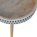 Woven Bone Inlay Nordic Style End Table by Lavishway | Side Tables-59139