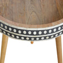 Woven Bone Inlay Nordic Style End Table by Lavishway | Side Tables-59138