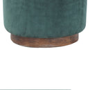 Woven Large Brick Velvet Fabric Footstool by Lavishway | Footstool-59166