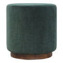 Woven Large Brick Velvet Fabric Footstool by Lavishway | Footstool-59160