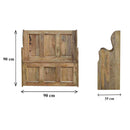 Woven Solid Wood Storage Bench by Lavishway | Benches & Storage Benches-59149