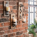 Wrought Iron Suspended Hurricane Wall Sconce by Lavishway | Candle Holders-51516