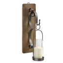 Wrought Iron Suspended Hurricane Wall Sconce by Lavishway | Candle Holders-51517
