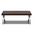 Xen Wood Top & Steel Base Coffee Table by Lavishway | Coffee Tables-22981