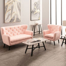 Yak Velvet Upholstered Armchair by Lavishway | Velvet Sofa-23495