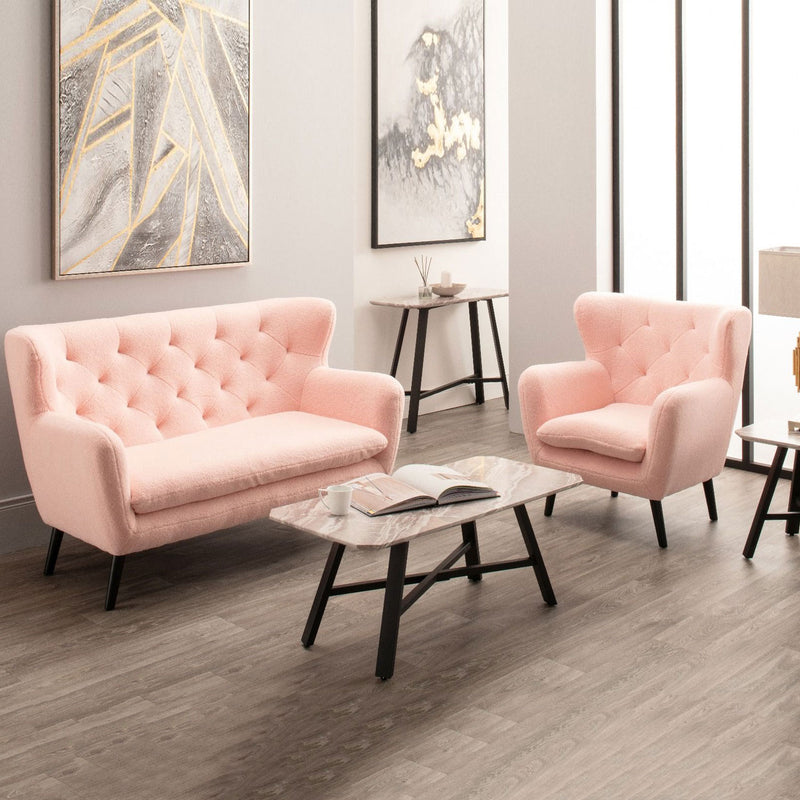 Yak Velvet Upholstered Armchair by Lavishway | Velvet Sofa-23495