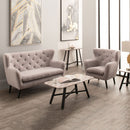 Yak Velvet Upholstered Armchair by Lavishway | Velvet Sofa-23494