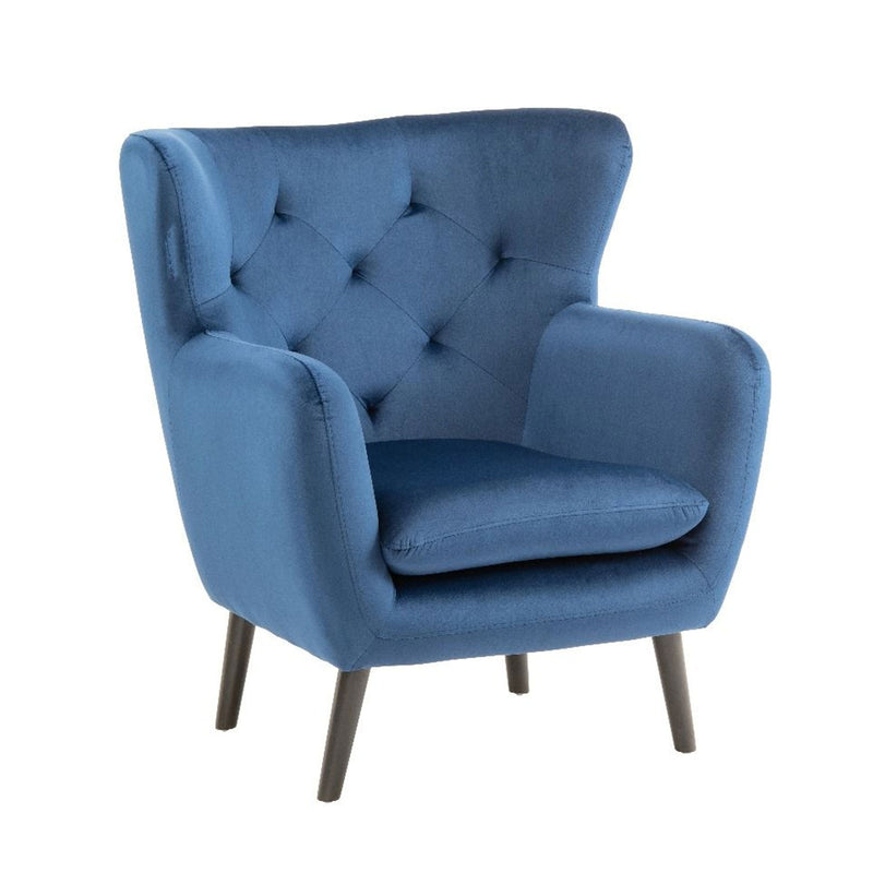 Yak Velvet Upholstered Armchair by Lavishway | Velvet Sofa-23474
