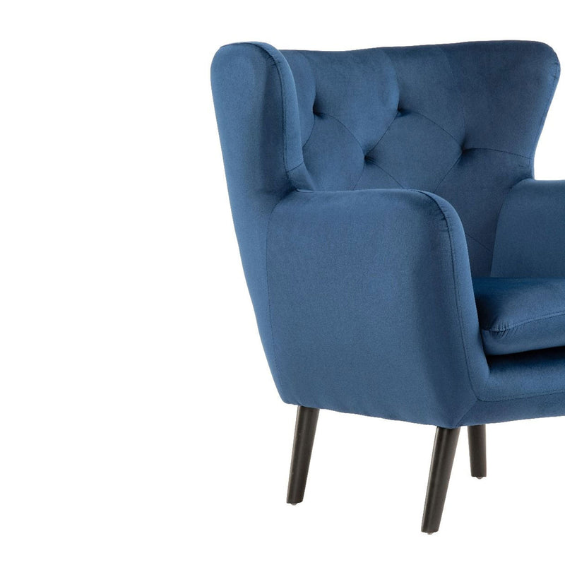 Yak Velvet Upholstered Armchair by Lavishway | Velvet Sofa-23479