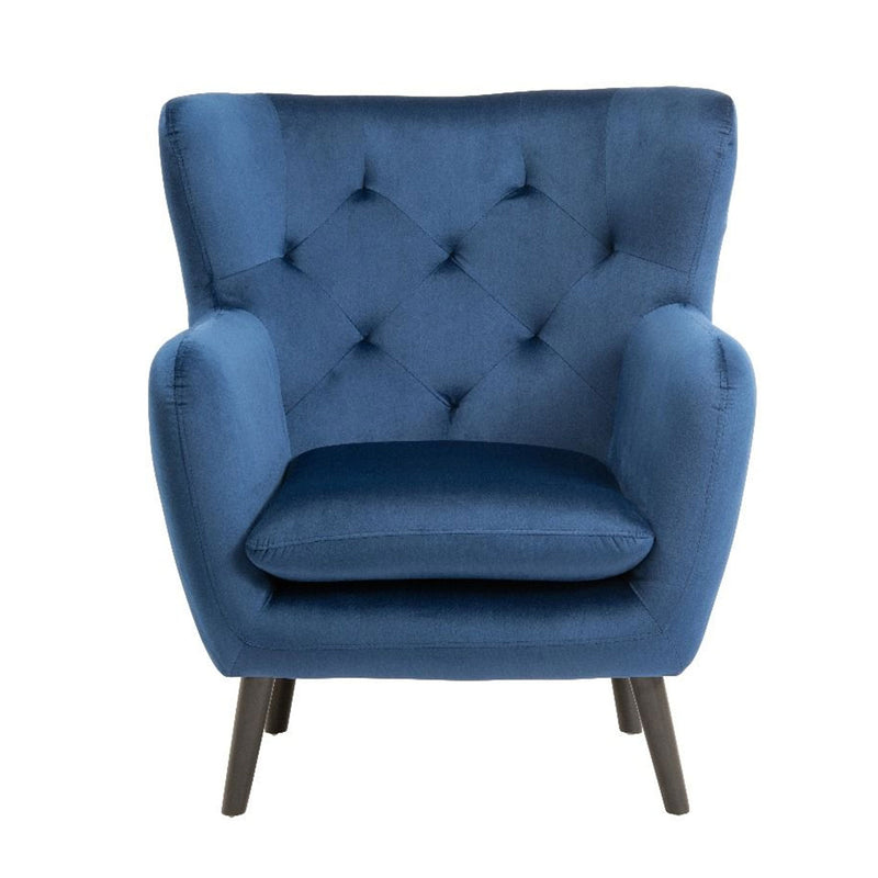 Yak Velvet Upholstered Armchair by Lavishway | Velvet Sofa-23484