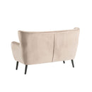 Wooden Frame Yak Velvet 2 Seater Sofa by Lavishway | Velvet Sofa-23521