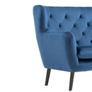 Wooden Frame Yak Velvet 2 Seater Sofa by Lavishway | Velvet Sofa-23526