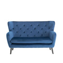 Wooden Frame Yak Velvet 2 Seater Sofa by Lavishway | Velvet Sofa-23525