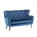 Wooden Frame Yak Velvet 2 Seater Sofa by Lavishway | Velvet Sofa-23523