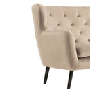 Wooden Frame Yak Velvet 2 Seater Sofa by Lavishway | Velvet Sofa-23522