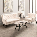 Yak Velvet Upholstered Armchair by Lavishway | Velvet Sofa-23496