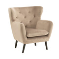 Yak Velvet Upholstered Armchair by Lavishway | Velvet Sofa-23473