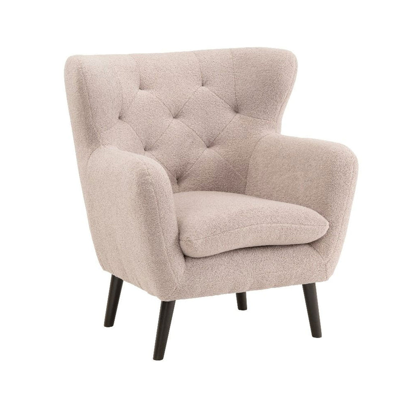 Yak Velvet Upholstered Armchair by Lavishway | Velvet Sofa-23475