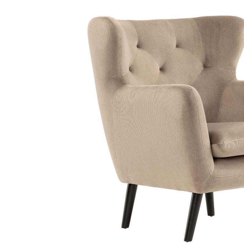Yak Velvet Upholstered Armchair by Lavishway | Velvet Sofa-23478