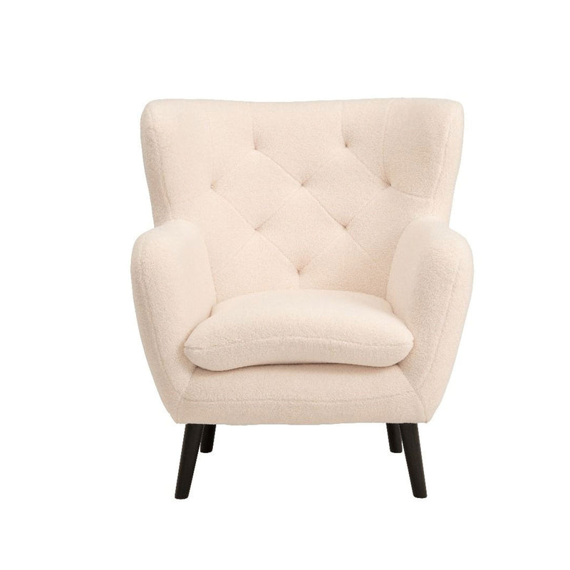 Yak Velvet Upholstered Armchair by Lavishway | Velvet Sofa-23487