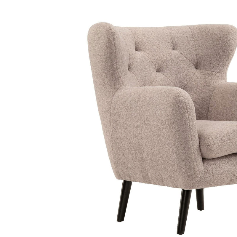 Yak Velvet Upholstered Armchair by Lavishway | Velvet Sofa-23480