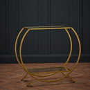 Zenor Circular Frame Console Unit by Lavishway | Hallway Console Table-28342